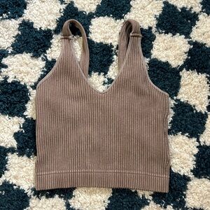 Zenana Cropped Acid Wash Tank